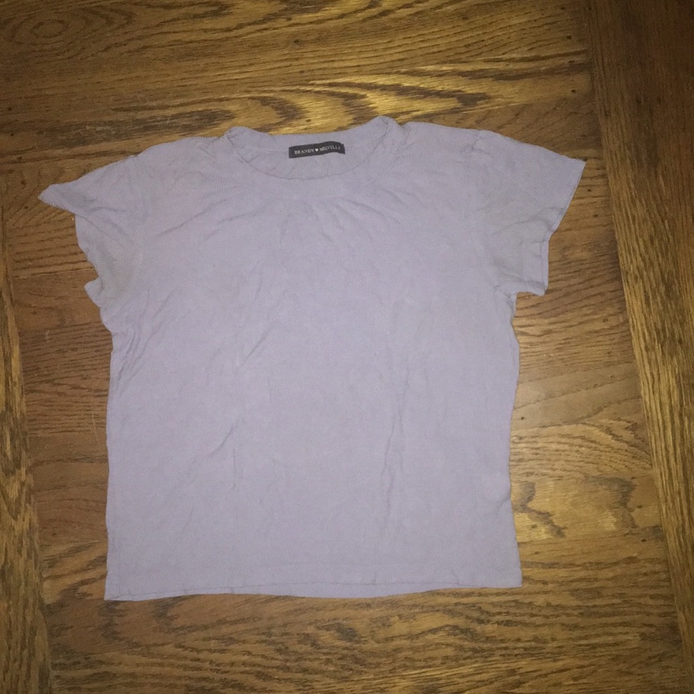 Brandy Melville blue ribbed top
